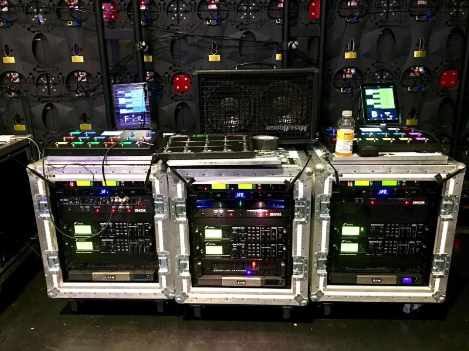 Metallica Gear for Stephen Colbert, using Ax FX II and MFC 101 controllers